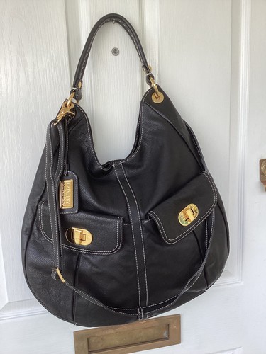Large leather tote hobo slouch - large,