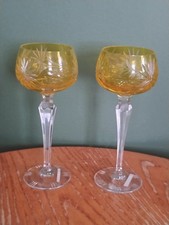 Pair Vintage German Bohemian