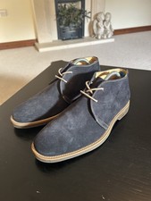 New Anatomic & Co Colorado Mens Chukka Boots UK Size 8 In Navy Blue Suede