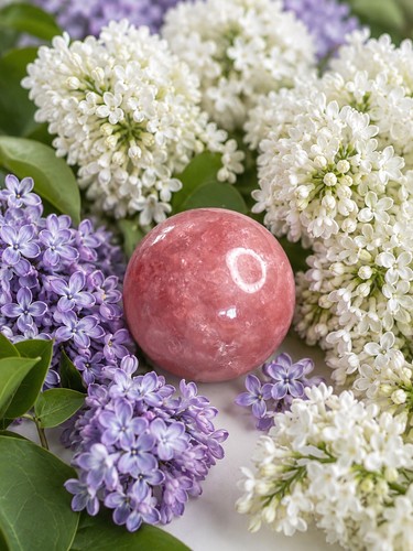 Rhodochrosite crystal sphere - crystal,