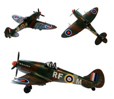 Tin Plate Model World War 2 Spitfire 2nd World War Plane RAF Military Model