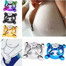 Screw Fake Clip On Nipple Ring