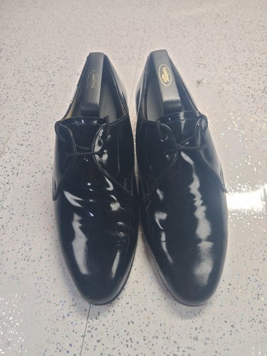 Sanders ritz mens black patent - sanders,