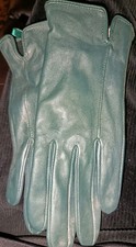 Primark Ladies High Quality Genuine Super Soft Leather Gloves Fully Lined Teal