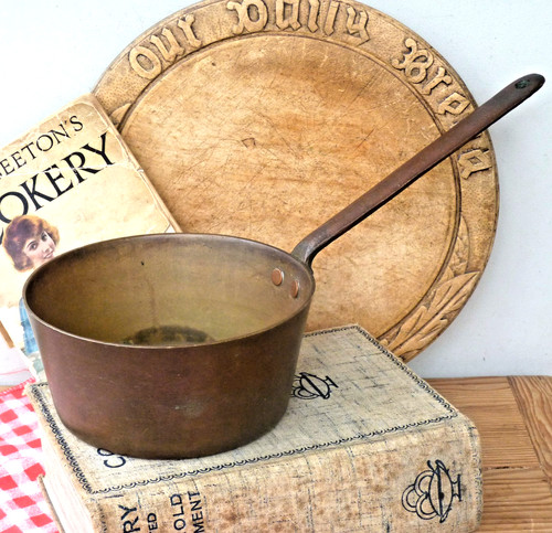 Brass saucepan milk pan - milk, iron