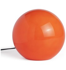 Orange Globe Table Lamp Glass