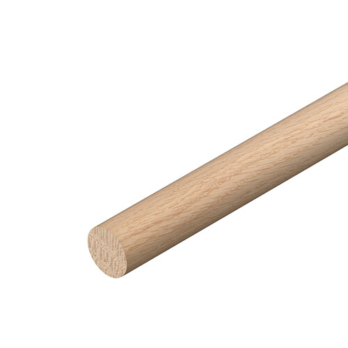 Oak dowel hardwood 18mm - hardwood, 9,12,18mm