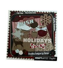 CraftArtist Digikit Krafty Khistmas By  Karen Cd-Rom  *Pre-owned* Serif Xmas