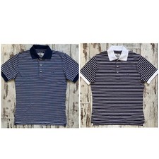 100% Genuine Vivienne Westwood Striped Classic Chest Orb Logo Polo T-Shirt