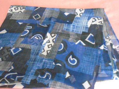 Ladies sarong navy abstract - ladies,