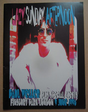 Paul Weller 'Lazy Sunday Afternoon' Programme 9 June 1996 Excellent Condition