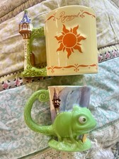 Extremely Rare Disney Mugs Rapunzel Tangled Lantern Lizard Pascal Cup Collection