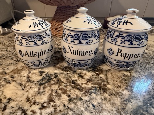 Antique blue white german - &,