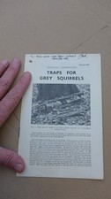 booklet very small Forestry Commission traps for grey squirrels