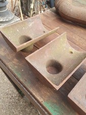 Cast Iron Gutter 4 Inch Half Round End 2 " Inch outlet