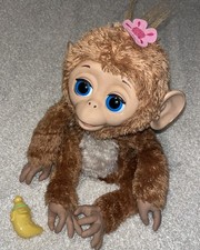FurReal Friends Cuddles My Giggly Monkey Baby Pet with Banana Bottle 2012 Hasbro