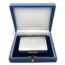 Gallagher silver pill box with