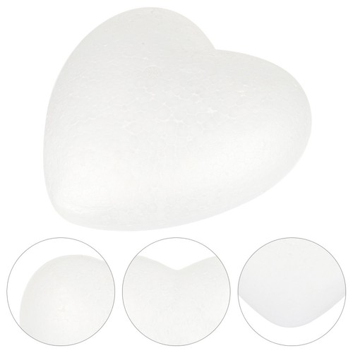 Foam heart polystyrene large - foam,