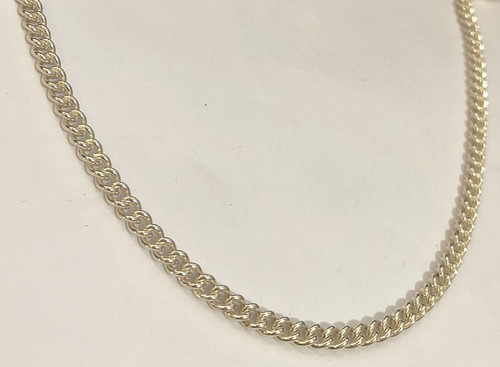Sterling silver round curb - sterling,