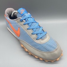 Vintage 2004 Nike Waffle Racer 2 Sky Blue Orange 303919-471 UK 10.5