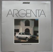 1982 Fiat Argenta Two litre Brochure Pub.No. 10M.JUNE.82