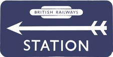 Vintage Railway Totem Sign