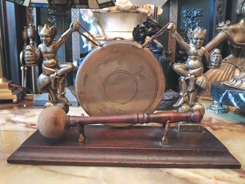 Antique brass wood cornish - antique,