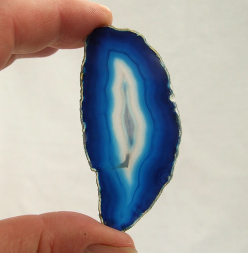 Banded blue agate and - blue,