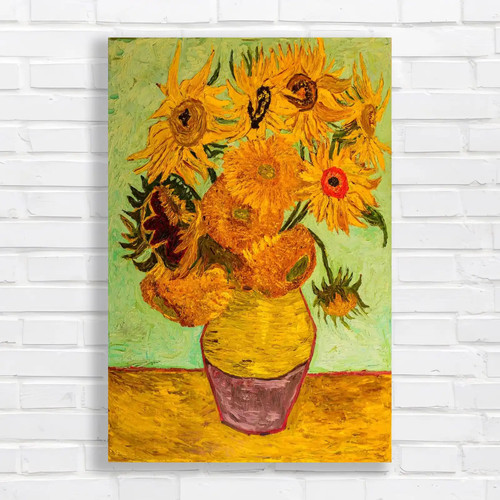 Van gogh sunflowers canvas - sunflowers,