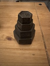 Vintage Set 4 Cast Iron Metric