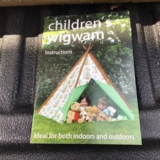 Children’s Canvas Wigwam-white/green
