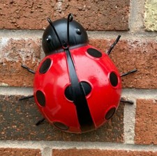 4 LARGE GARDEN LADYBIRDS