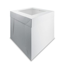 Tall Cake Box 10 Inches White