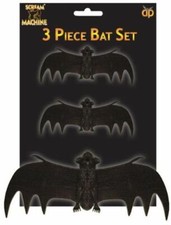 3 Pack Scary Rubber Bats