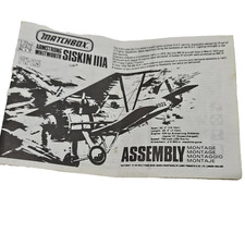 MATCHBOX KIT MODEL PK-25 ARMSTRONG WHITWORTH SISKIN 111A Semi Built For parts