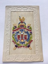 SCOTTISH KINGS OWN BORDERERS WW1 Silk Postcard