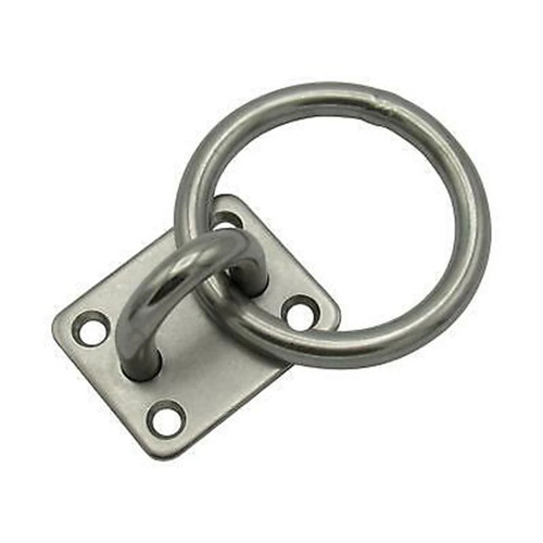 Stainless steel marine pad - stainless, eye