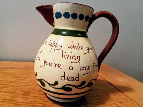 Devon motto ware pottery,Jug