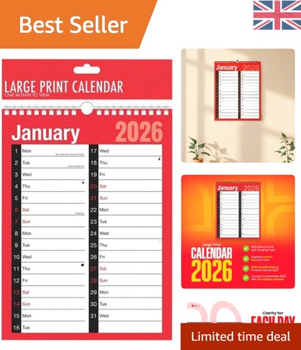 Stylish spiral wall planner - a4,