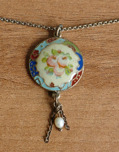 Pilgrim necklace enamel - pilgrim, 2-in-1