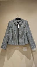 White Black Tweed Moto Jacket
