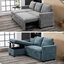 Pull Out Sofa Bed 3 Seater L