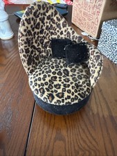 leopard print chair-shaped