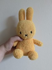 Rare Miffy  Plush Toy Towel Yellow Orange Rabbit 