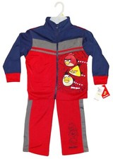 Angry Birds Toddler Boys Track Suit Set ~ Jacket & Pants ~ Size 4 ~ NWT