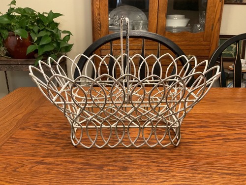 Vtg wrought iron white - vtg,