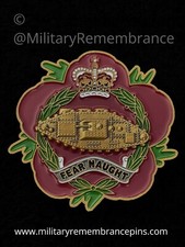 Royal Tank Regiment RTR Remembrance Flower Lapel Pin (P9)