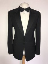 PAUL SMITH - Mens BLACK WOOL & MOHAIR TUXEDO JACKET - 38 Reg - GORGEOUS