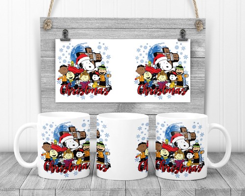 Snoopy and crew christmas - christmas, mug
