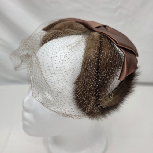 Vintage 1950s fur - vintage, satin